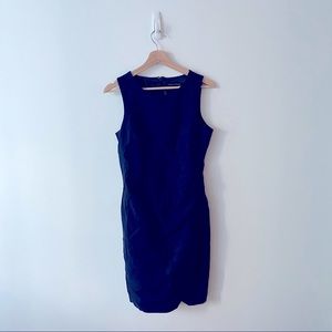 Navy Banana Republic form fitting dress